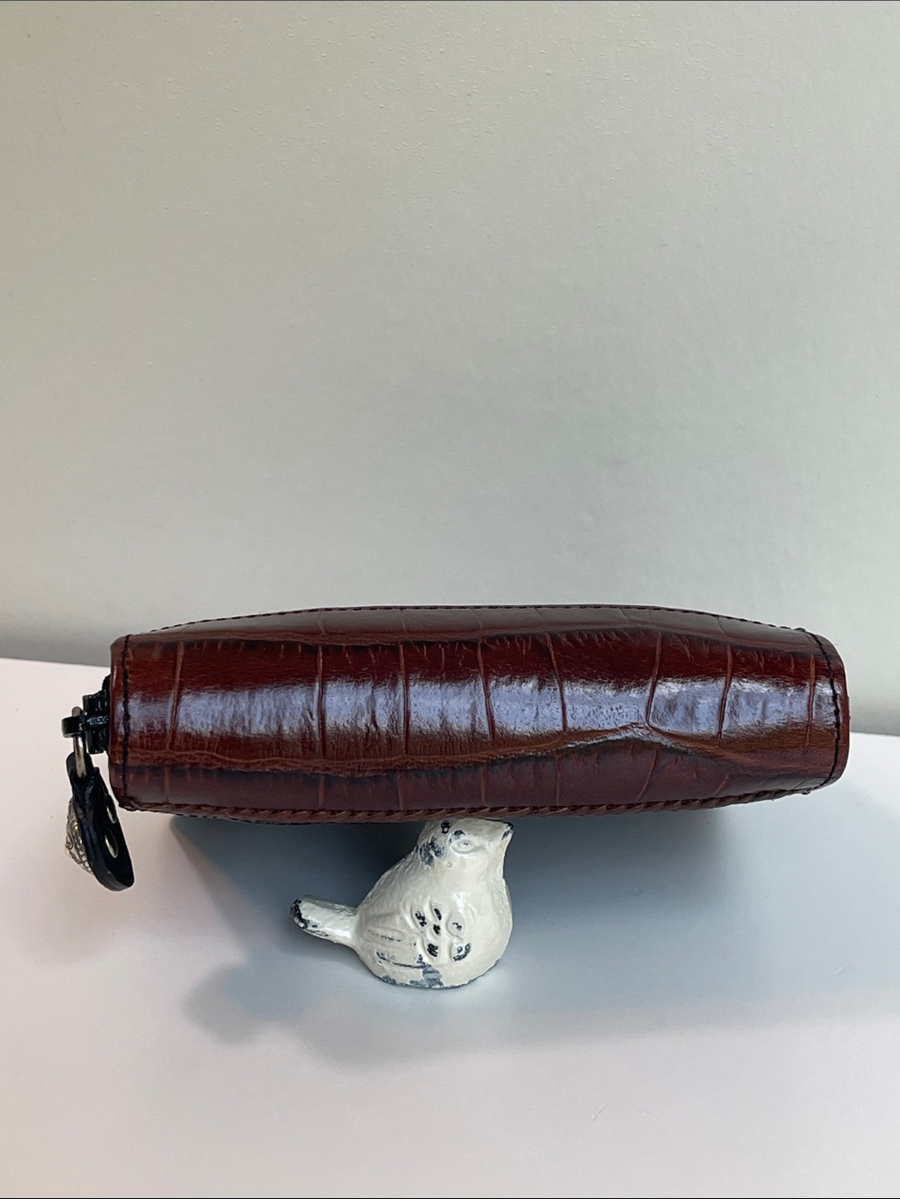 Brighton Vintage Leather Palm Organizer Case - Picture 12 of 16